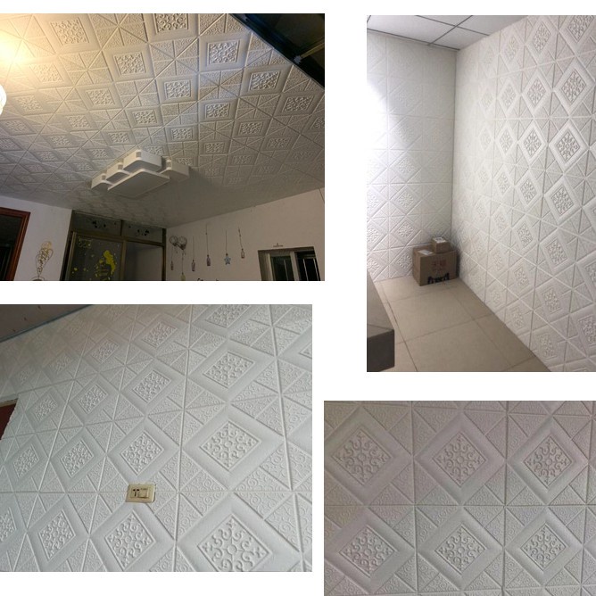 (COD) High Quality!!! DIY  Wallpaper Dinding 3D Drick Foam Plafon Dekorasi Dinding Kamar Tidur-6