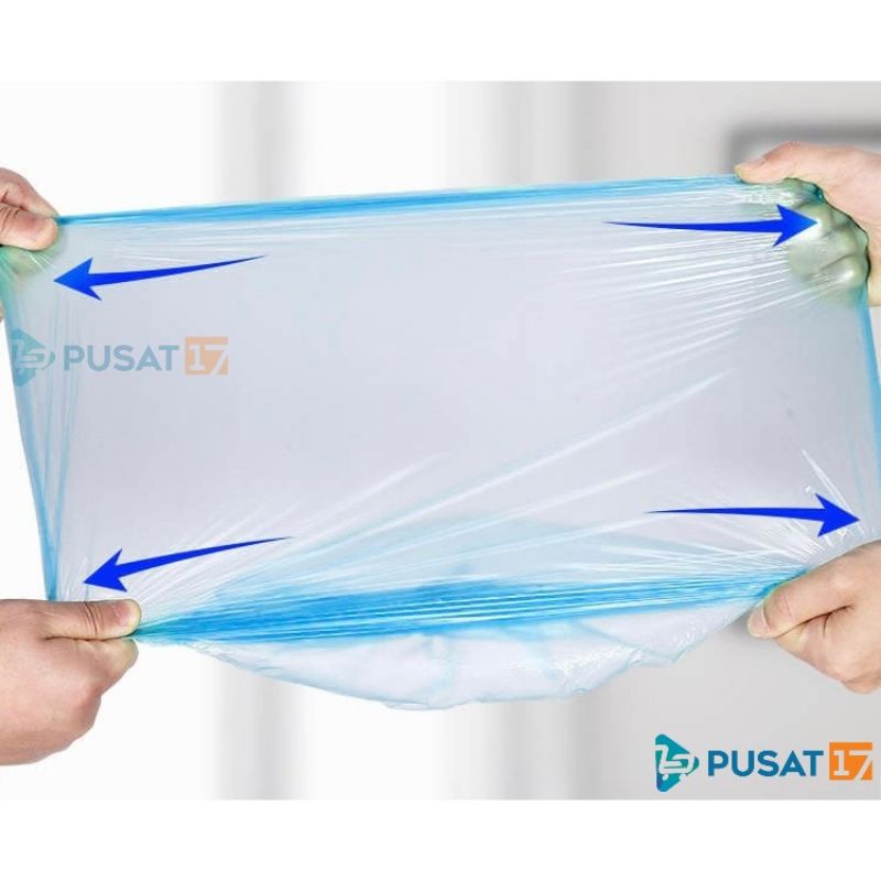KANTONG PLASTIK SAMPAH 45×50 cm isi 20 lembar/kantong plastik gulung roll