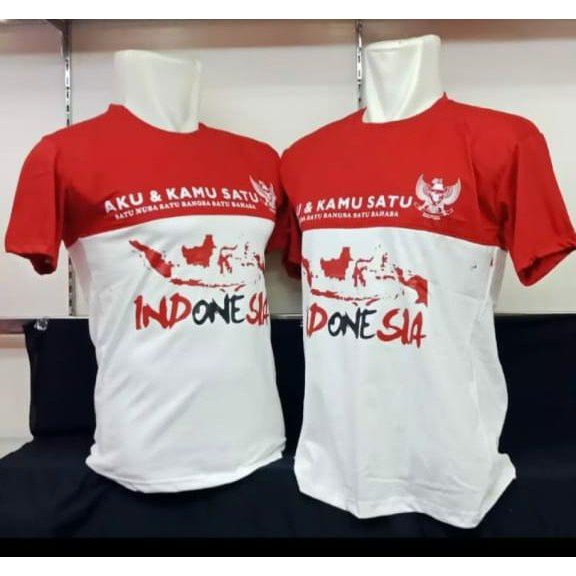 Kaos Kombinasi Merah Putih Edisi Agustus