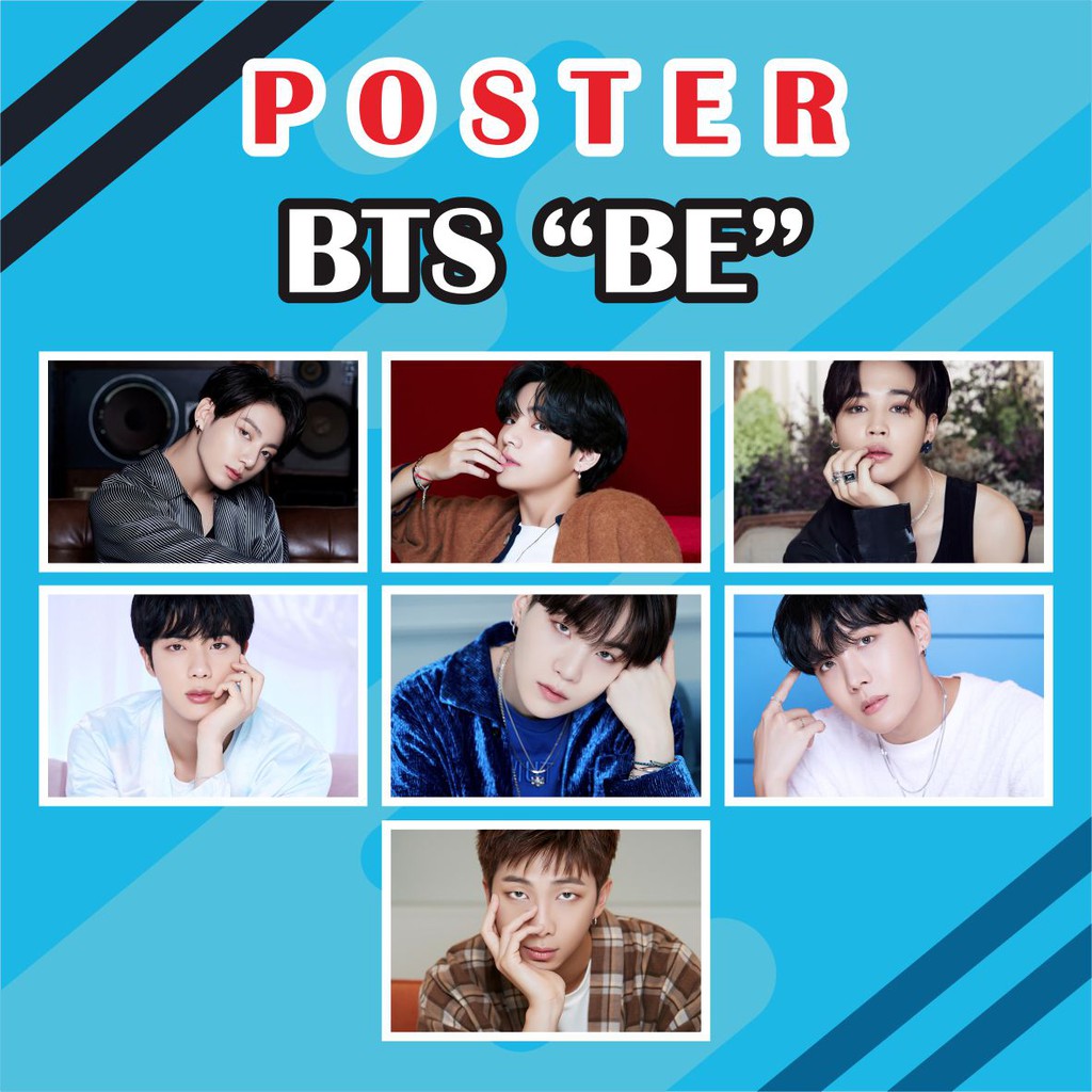 POSTER BTS BE | Jhope Jimin Jin Jungkook Rapmon Suga Taehyung (SIZE A3+)