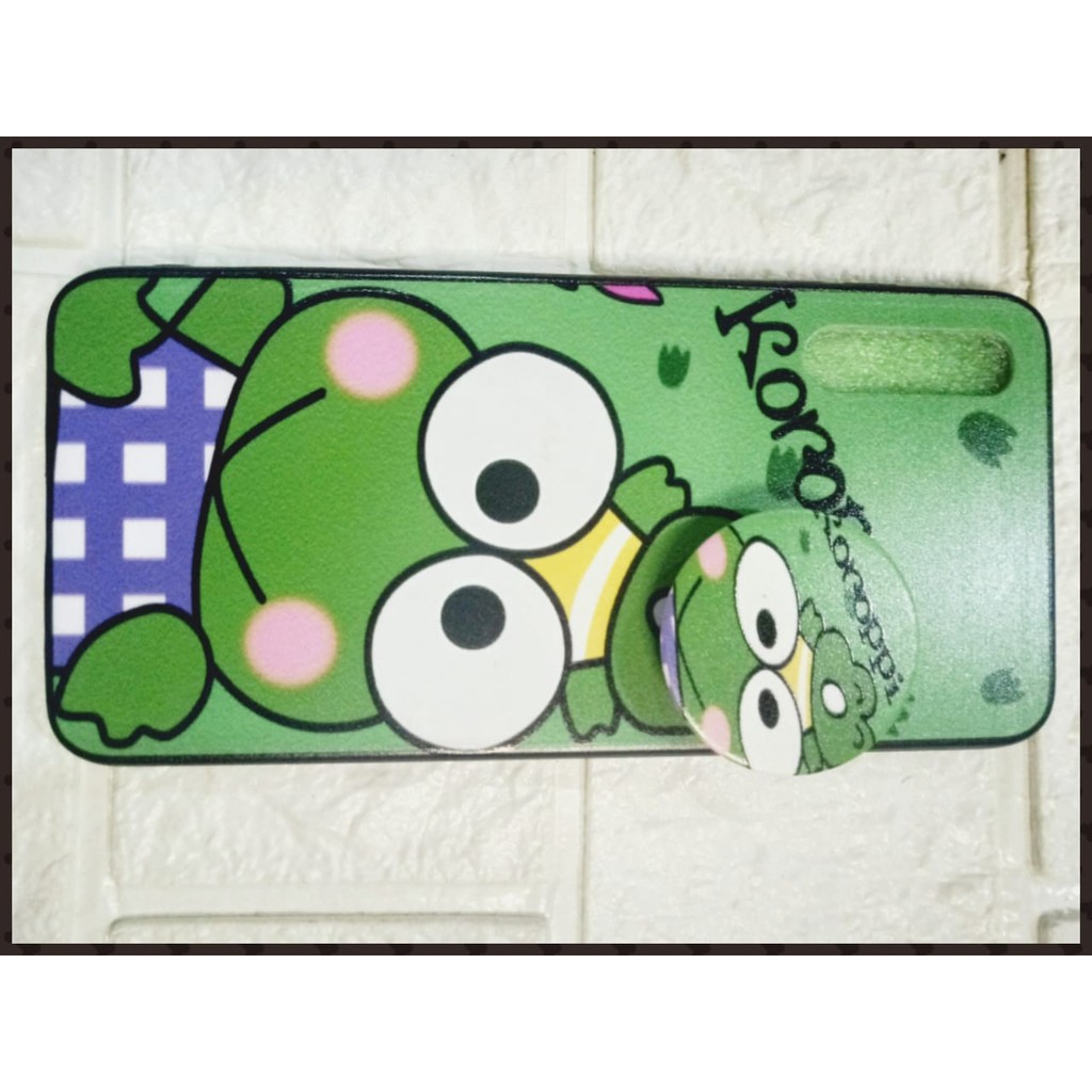 Case Pop Sockt SAMSUNG A30 S Motif kkartun lucu Keroppi, Mickey mouse, Hello kitty, Jerapah Lovely