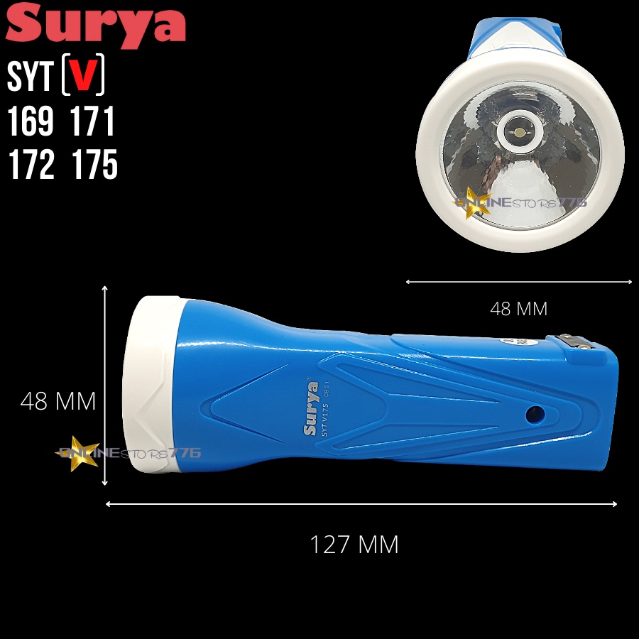 SENTER / SENTER MINI / SENTER KECIL SURYA SYT V169 / V171 / V172 / V173 / V175