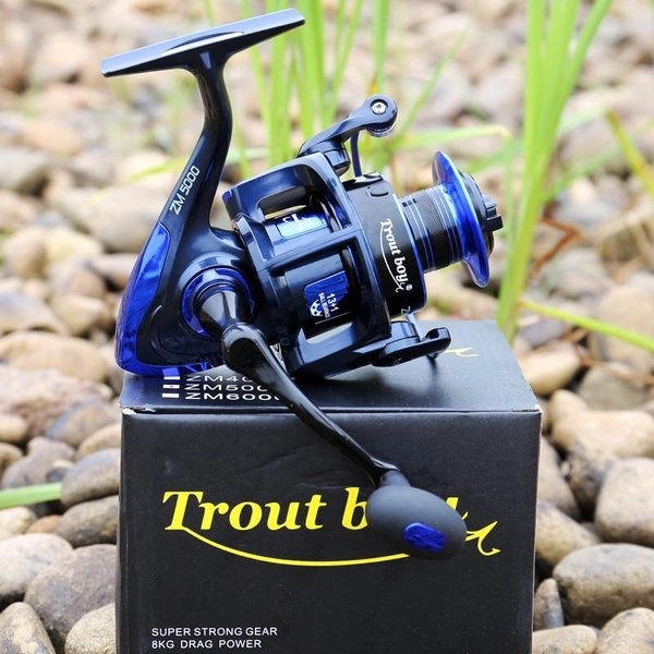 Sougayilang Gulungan Pancing Berputar 13 + 1BB Ringan Ultra Halus Aluminium Sea Fishing Reel