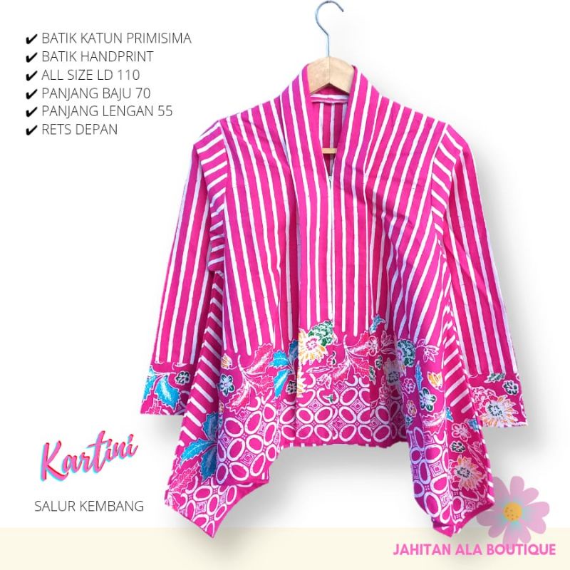 Blus kartini batik solo atasan kerja