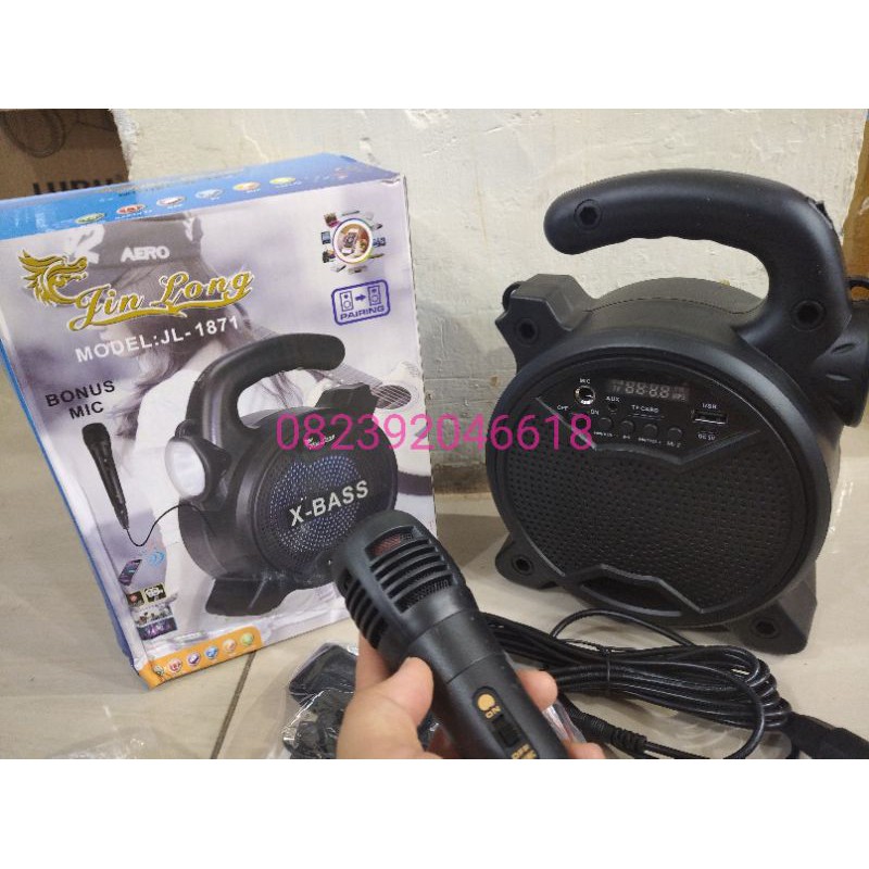 Speaker bluetooth free mic dan tali sandang Jinlong  jl1871