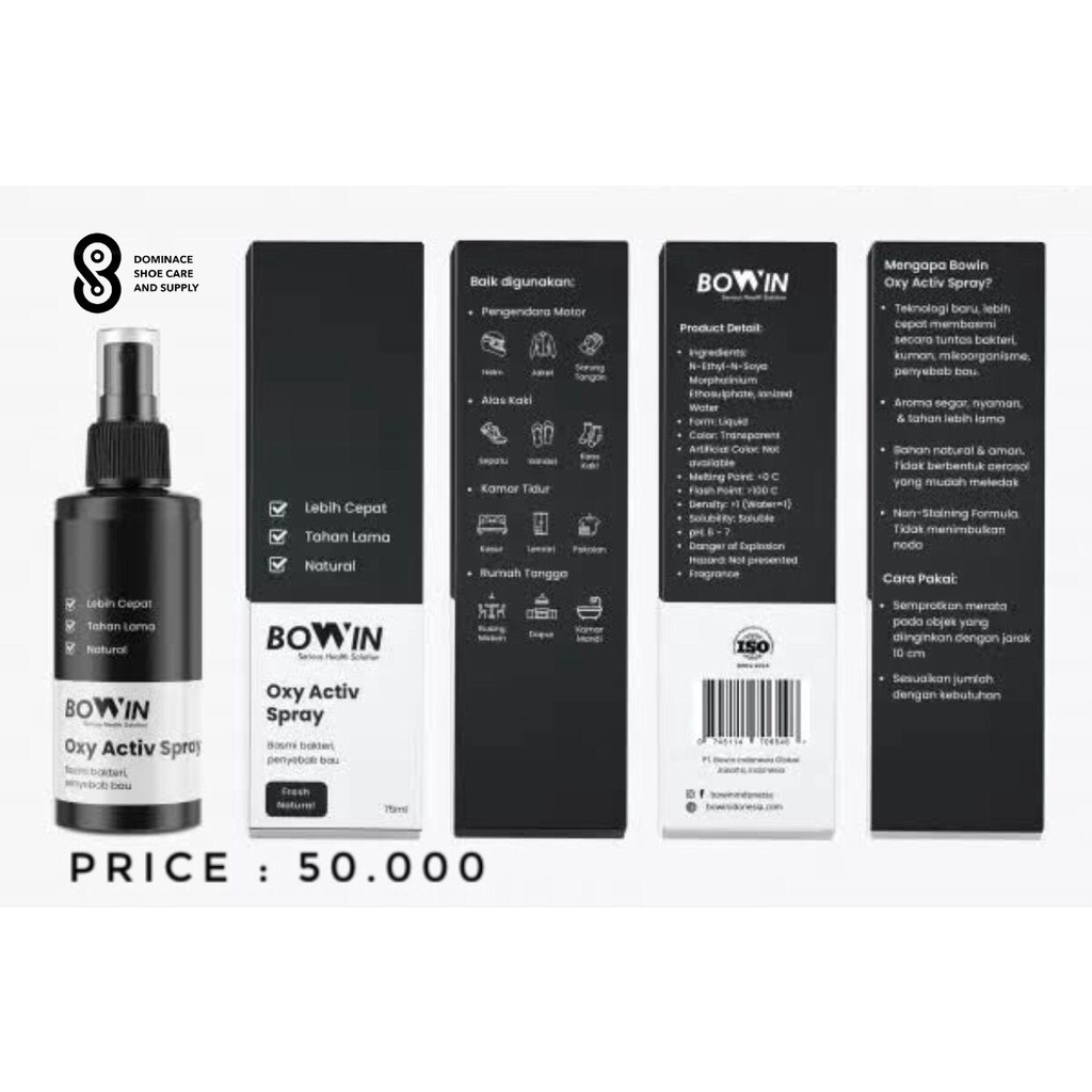 Bowin Oxy Activ Spray - Fresh Natural