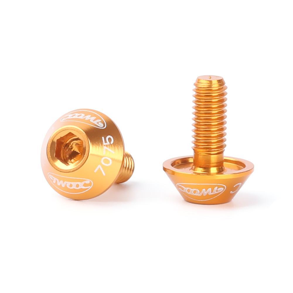 R-FLOWER 2pcs Sekrup Penahan Kandang Tahan Lama Aksesori Sepeda Sepeda Sekrup Stainless Steel