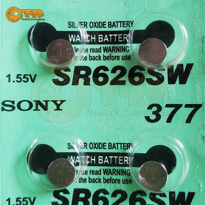 Baterai Jam Tangan Sony SR626SW 377 1.55V All For Watch Isi 1 PCS