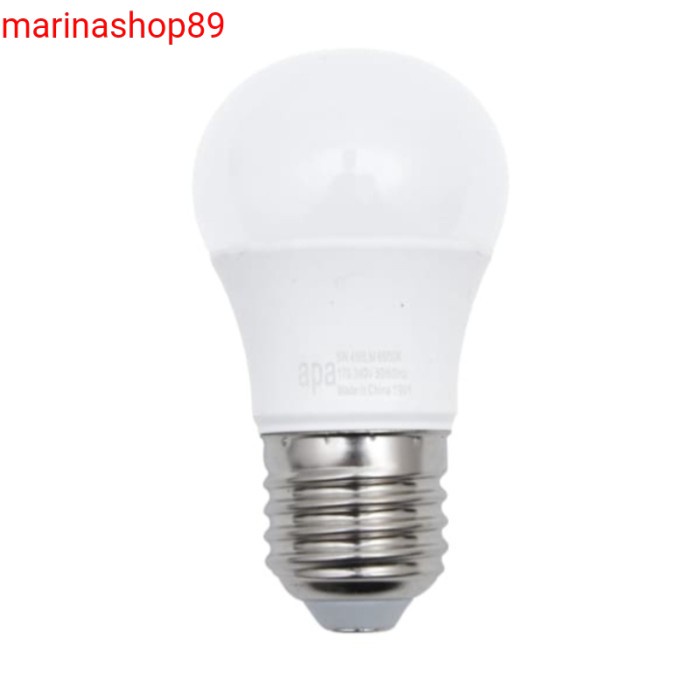 APA bohlam led 5 watt putih_lampu led 6500 k cool daylight fitting E27