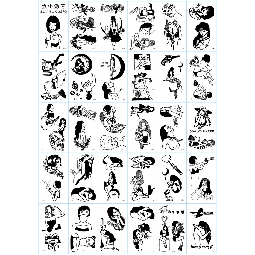 【TATTOO ARTIST,】stiker tato kecil segar/tato temporer/ins gaya