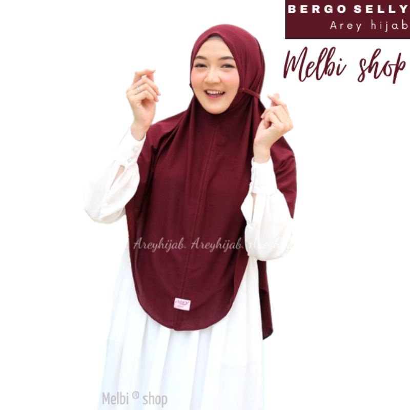 HIJAB INSTAN BERGO SELLY JUMBO ORIGINAL AREY