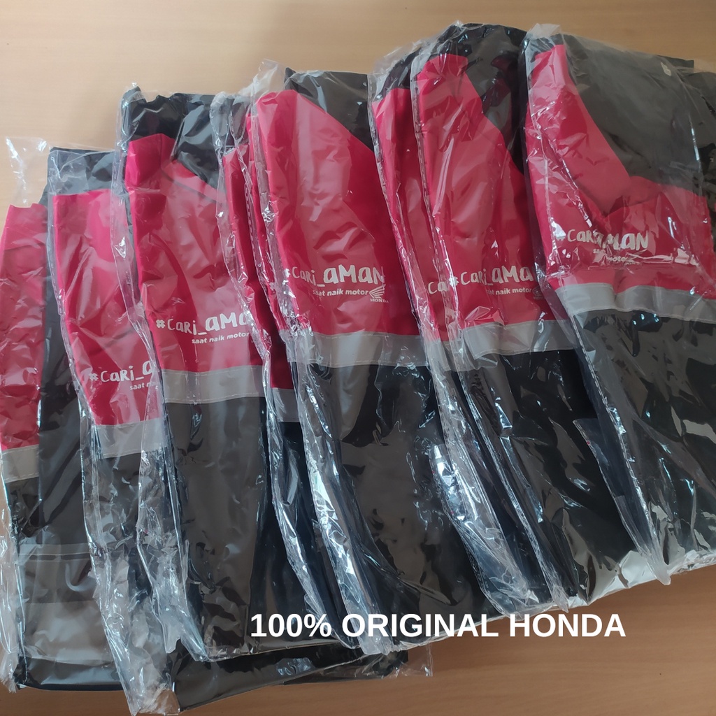 Jaket Honda Original Motor Vario Beat ADV Scoopy PCX Parasut Cari Aman Jaket Dealer Honda AHM Asli