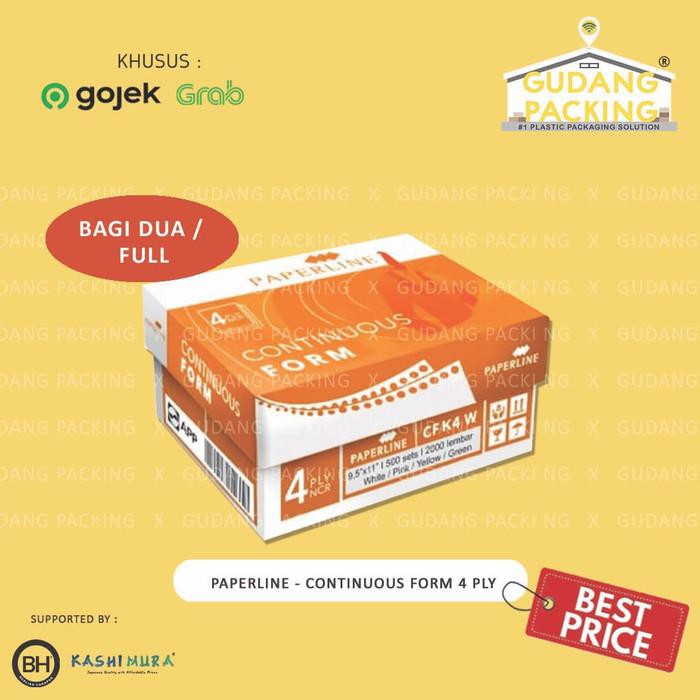 

Kertas / (Gosend/Grab) Paperline - Kertas Continuous Form 4 Ply (Full / Bagi 2) - K4 W Full