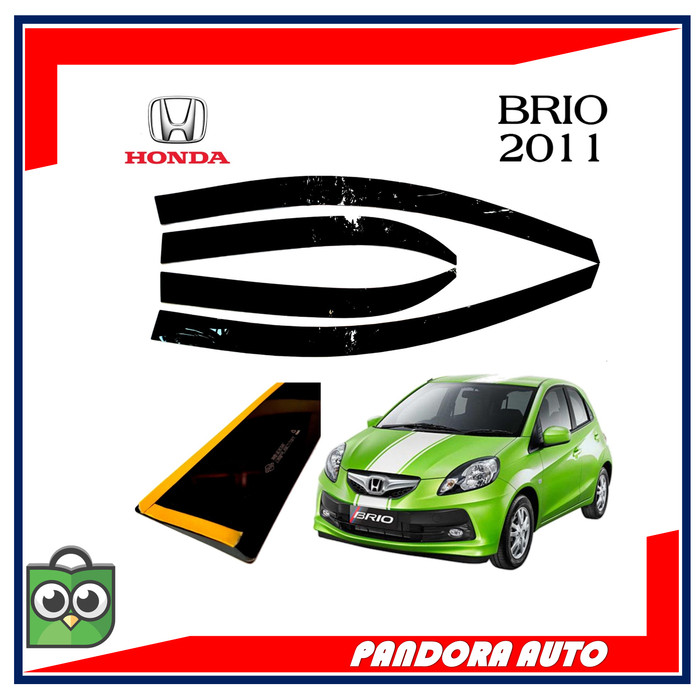 TALANG AIR MOBIL HONDA BRIO MODEL FLAT AKRILIK HITAM