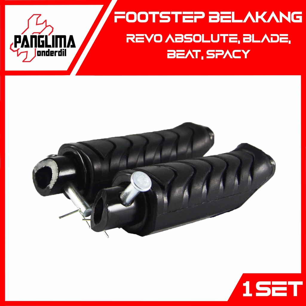 Footstep Belakang Beat Lama-FI &amp; Revo Absolute &amp; Spacy Karbu-FI &amp; Supra X 125 FI New &amp; Vario 125-150 eSP LED New 2015-2022-Techno 125 FI-Helm In Foot Step-Fotstep-Bustep-Pijakan-Injekan