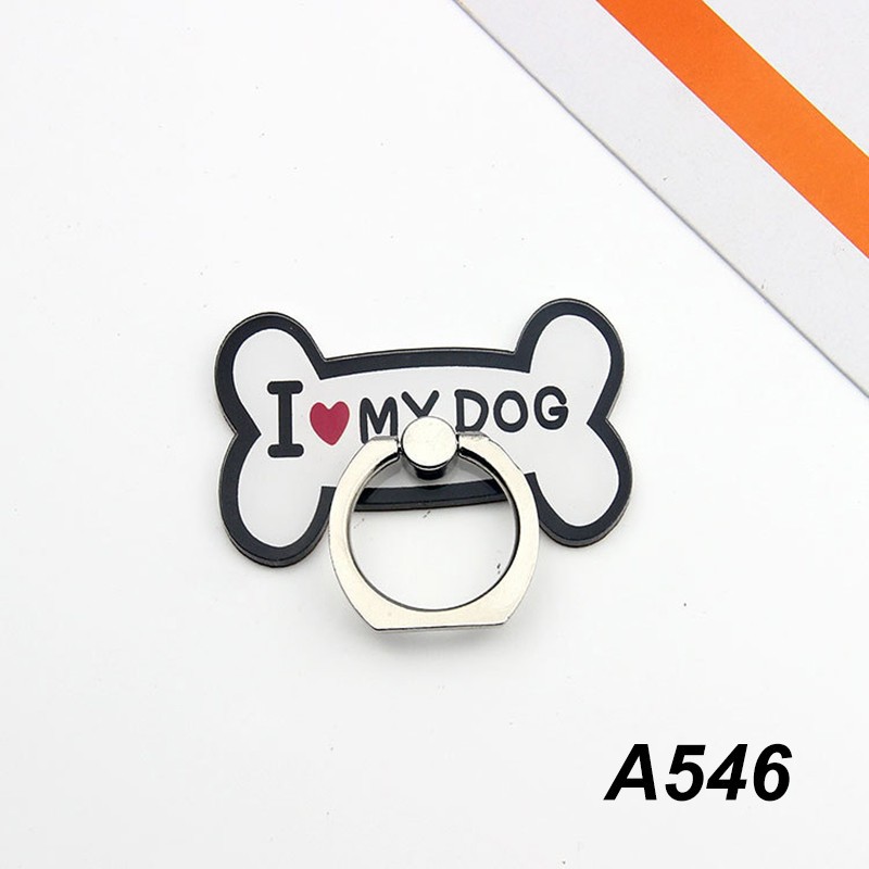 Universal Acrylic Finger Ring for Phone Lovely Dog Cartoon Phone Holder Stand