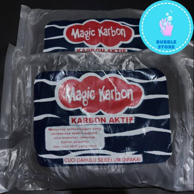 ARANG KARBON AKTIF MAGIC KARBON BESAR FILTER AQUARIUM / CARBON ACTIVE BESAR