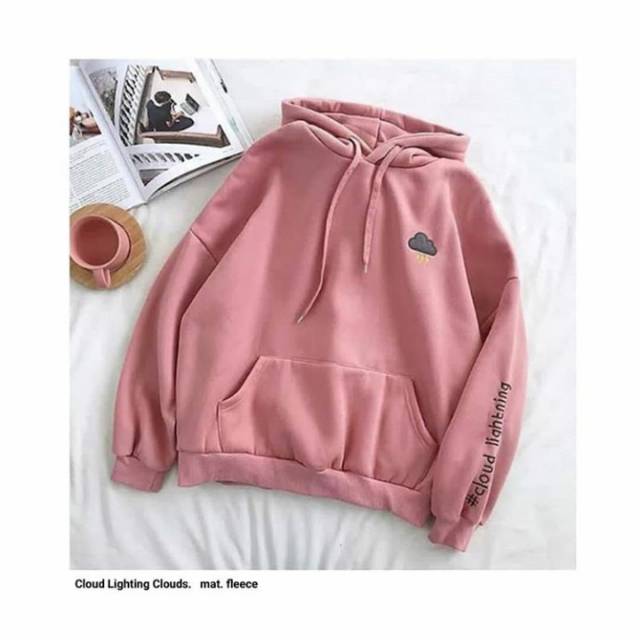 pink sweater hoodie