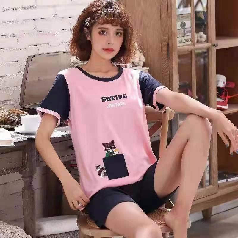 Piyama Import Murah / Piyama Wanita Dewasa / Baju Tidur Wanita / Setelan Hotpant C09-B1