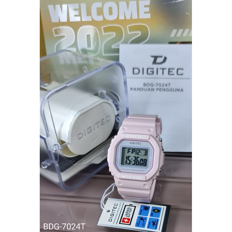 Grosiran Jam Tangan Pria Wanita Dg 41050SV Digital Tali Rubber Hari Tanggal Bulan Aktif Free Baterai Cadangan (BISACOD)