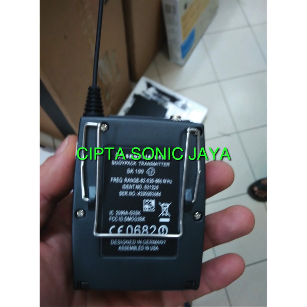 MIKROFON Mic Wirelles Clip On/Headset Sennheiser EW-122G3 atau EW100 G3