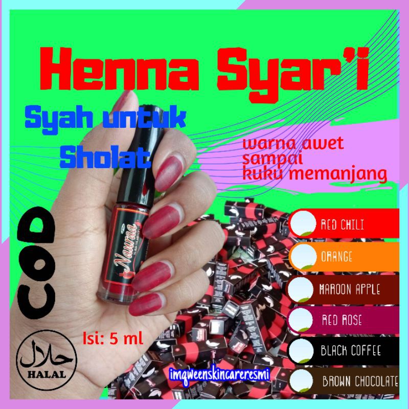  N01 GROSIR HENNA  HALAL Hena Kuku  Muslimah Syah Sholat 