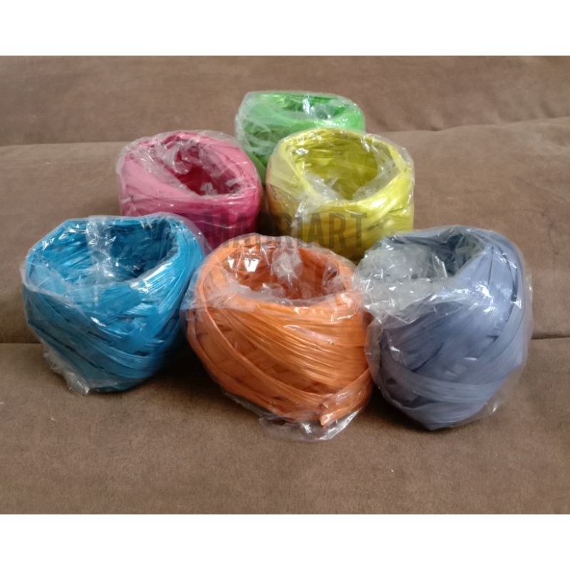 Tali Rafia Gulungan Kecil Warna Random