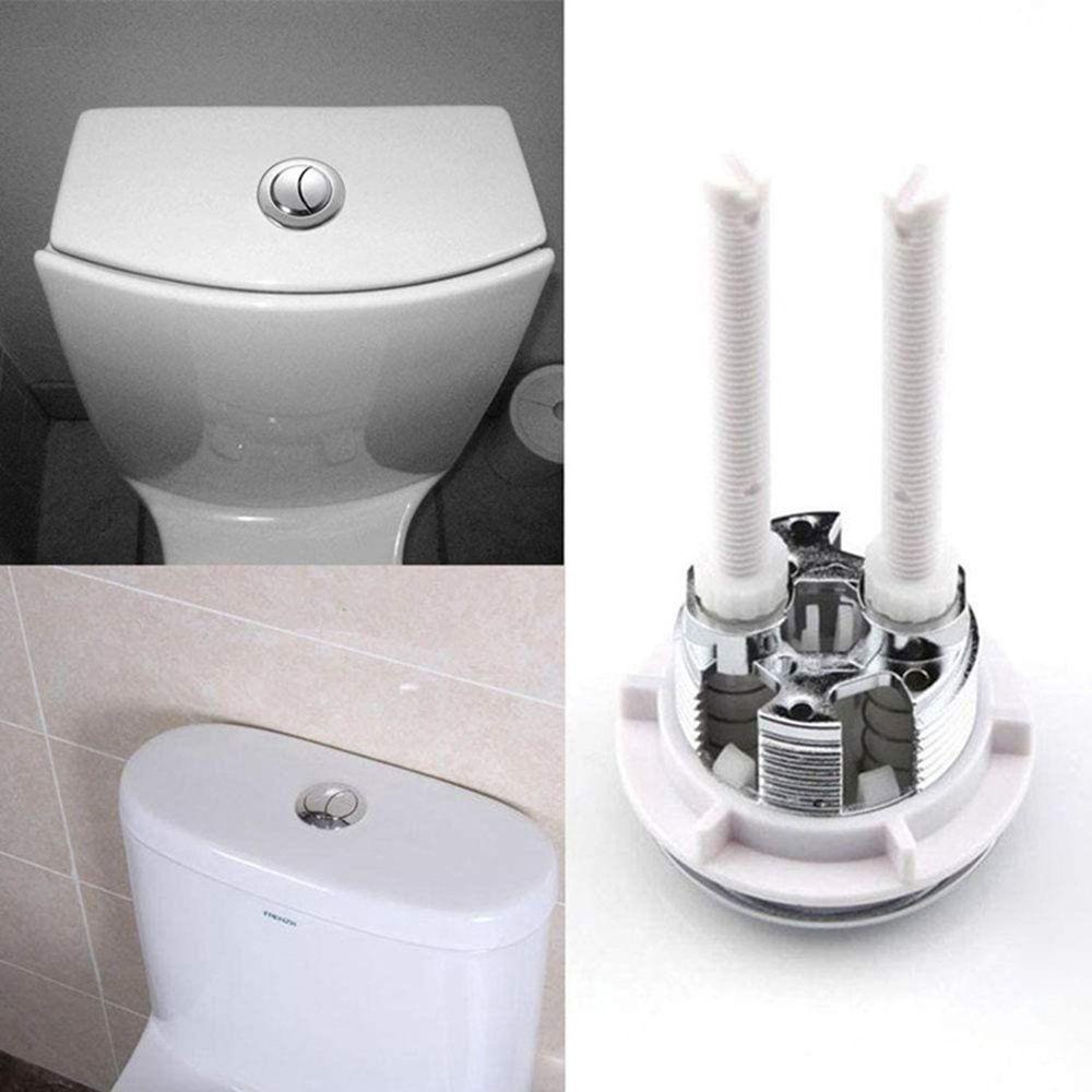 Populer 2PCS 38mm Tombol Toilet Penghemat Air Toilet Tank Cover Pengganti Tombol Katup Saluran Air