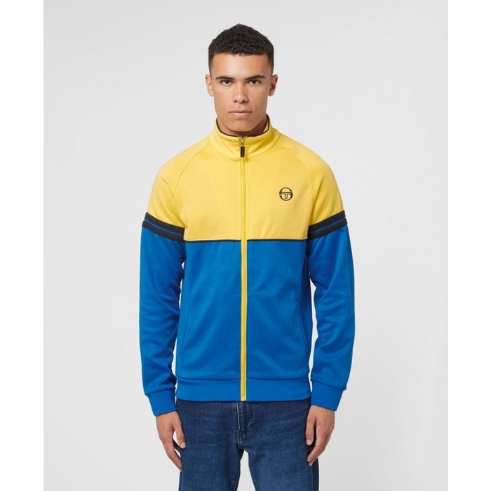 Sergio Tacchini Orion Tracktop Yellow Blue Black Exclusive ORIGINAL