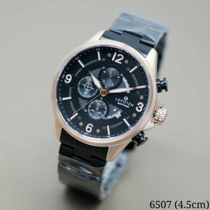 Jam Tangan Lofoten 6507 Pria Analog Original Full Stainless Steel