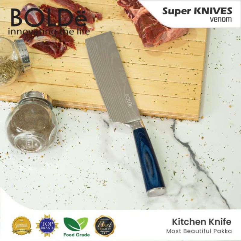Super Knives Venom Kitchen Knives Pisau Dapur Original Bolde