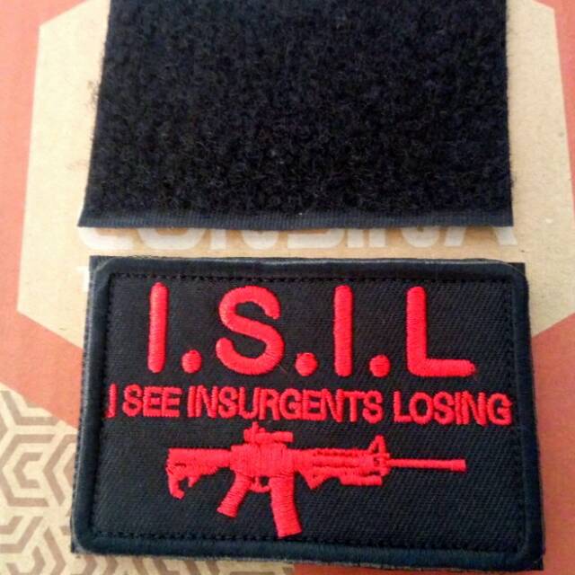 Bordir Velcro I SEE INSURGENTS LOSING Tactical Airsofter Bet Emblem Patch Aksesoris Fashion