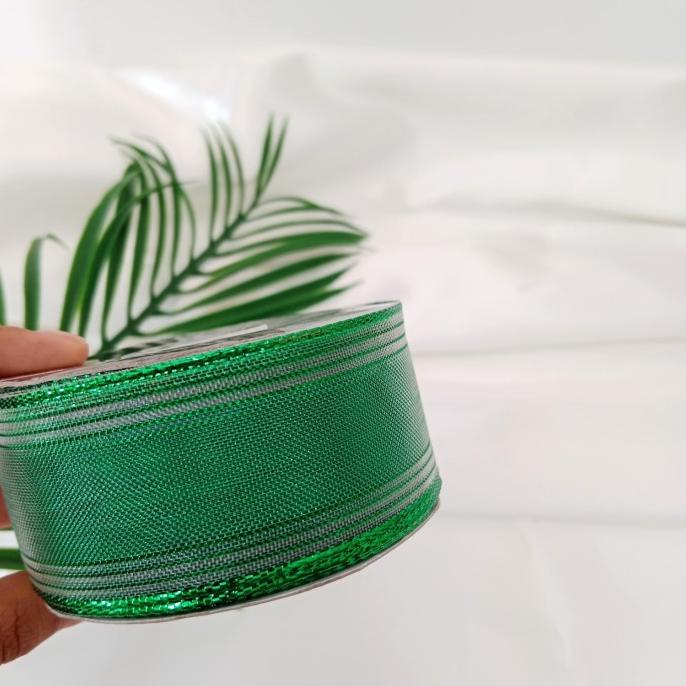 

~~~~~] Pita Hijau Gold Premium 3,8 cm / Pita Lebaran Idul Fitri