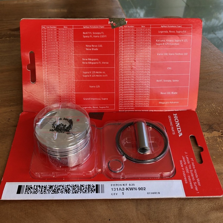 Piston Kit VARIO TECHNO 125 KWN AHM ORI