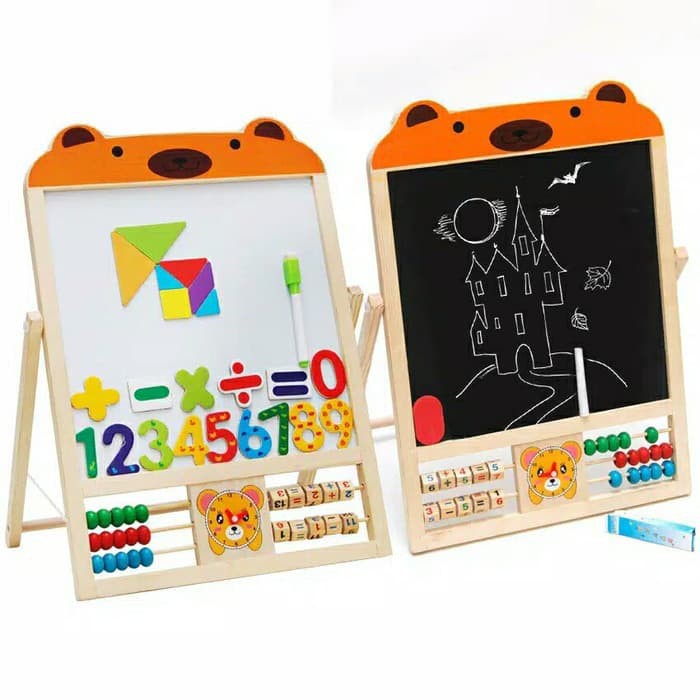 

LEARNING EASEL 3IN1 / PAPAN TULIS / PAPAN BELAJAR / PAPAN ANAk - 2-4 Tahun