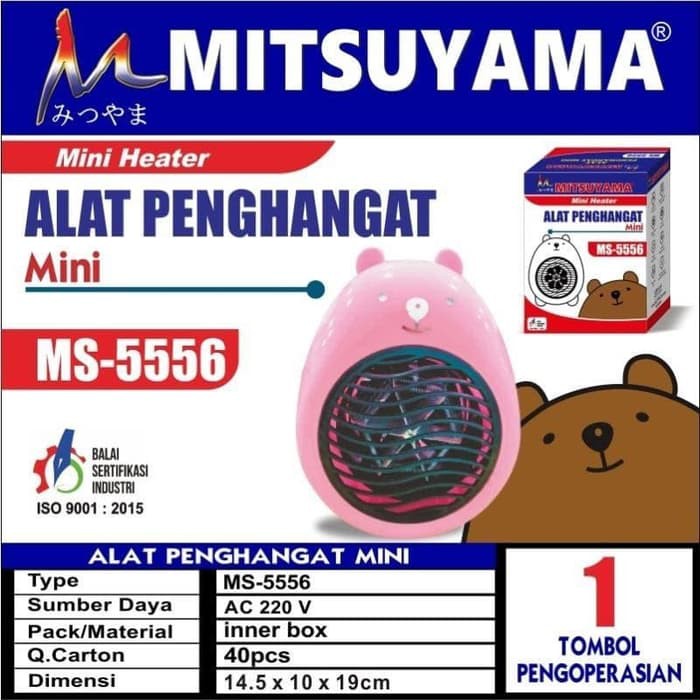 Kipas Angin Penghangat Badan Pengatur Suhu Ruangan Hangat