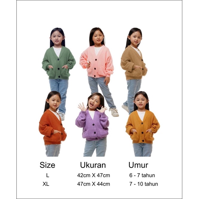 PREMIUM cardigan Anak / outerwear anak / cardigan anak 6 - 10 tahun