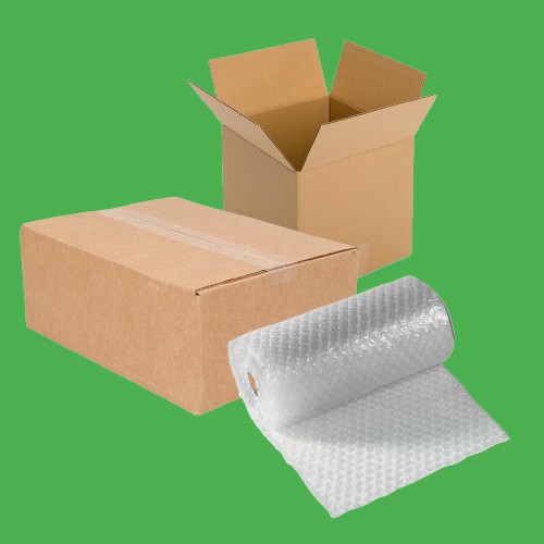 

kardus dan Bubble Wrap Tambahan