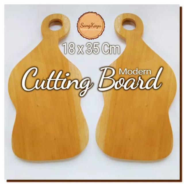 Modern Cutting Board 18x35 Cm Talenan kayu unik Chopping board rustic