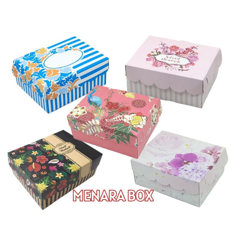 

Box Snack ukuran 16x12 pilih motif