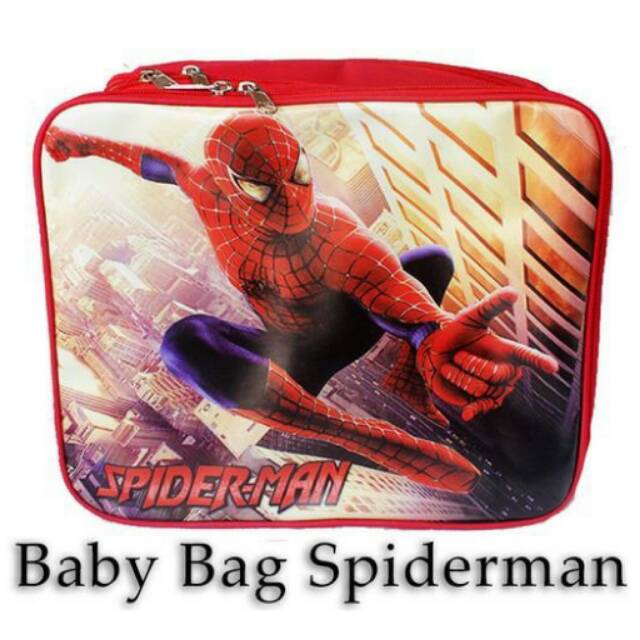 Sweet Honey ~ Sale Tas Perlengkapan Bayi Baby Bag Karakter Spiderman 3in1