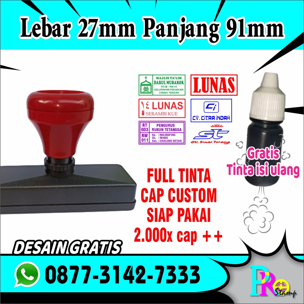 

STEMPEL FLASH PERSEGI PANJANG