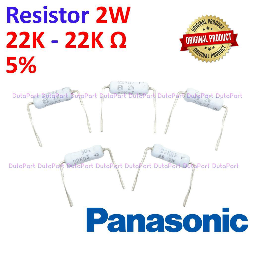 Resistor 22K Ohm 2 Watt 5% ORIGINAL PANASONIC 2W 22K R HIGH QUALITY