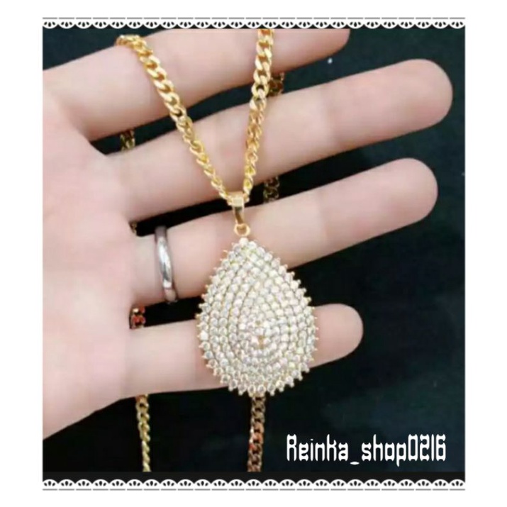 Kalung Rantai Model Liontin Borobudur panjang 45cm  Mewah,Cantik Elegant Xuping