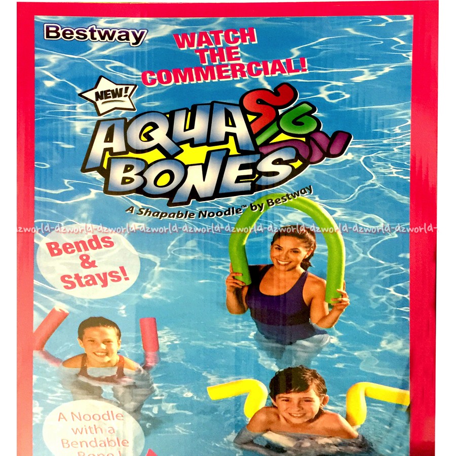 Aqua Bones Pool Noodle Bestway Tiang panjang untuk di kolam renang Aquabone Bestway Bisa Di Bengkok Di Tekuk