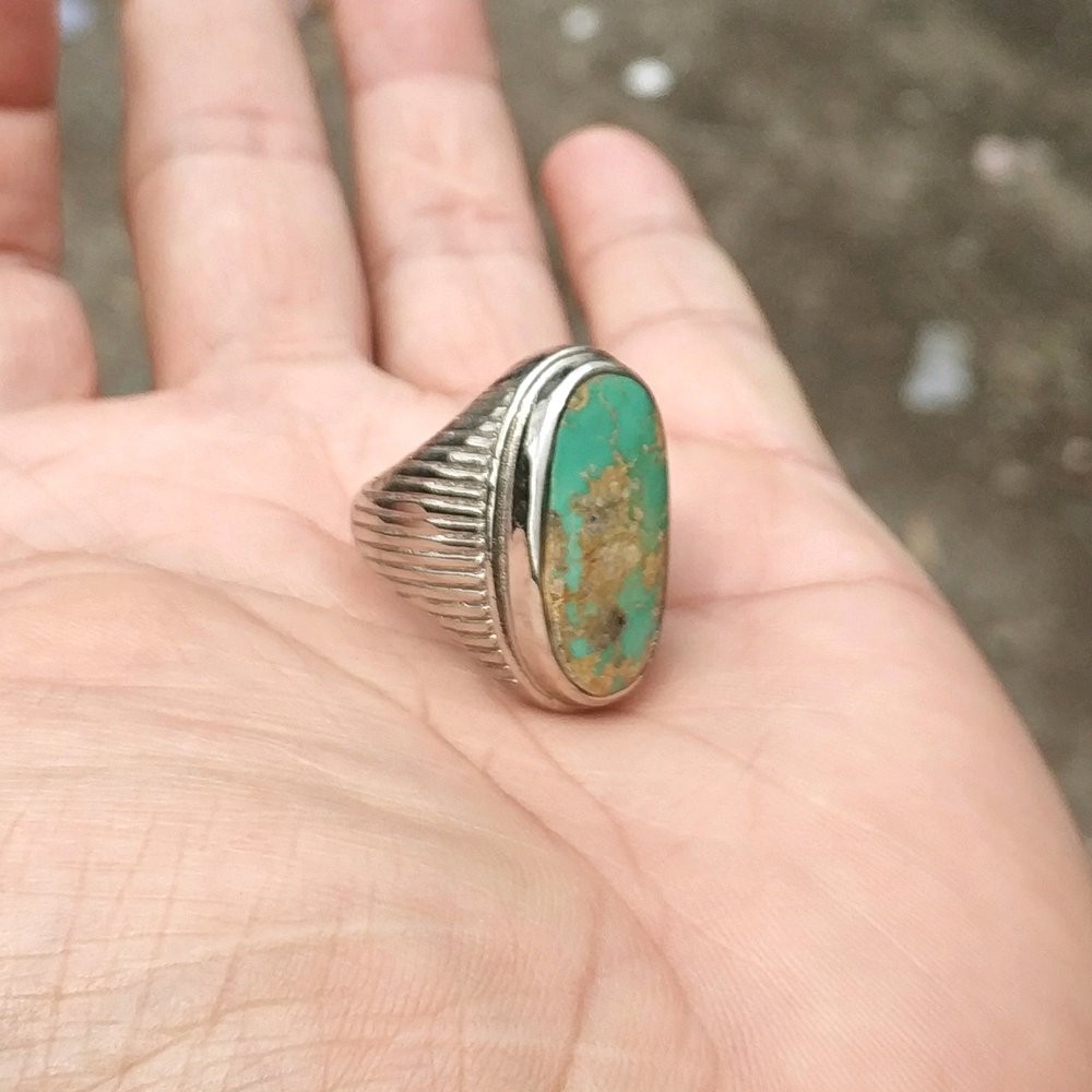 CINCIN BATU AKIK NATURAL PIRUS PERSIA MOTIF PANDAN HARGA TERMURAH