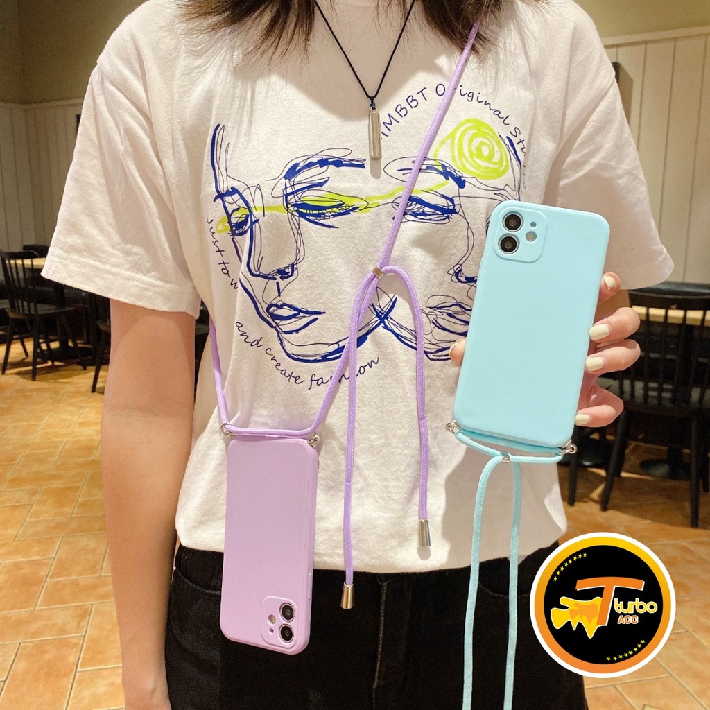 SOFTCASE SLINGCASE TALI LANYARD MACARON PELINDUNG KAMERA SAMSUNG A03 CORE A03 A03S A33 TA2559