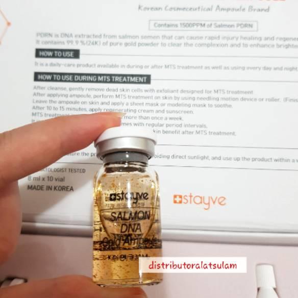 ❄ ORI STAYVE SALMON DNA gold ampoule booster serum bb glow ➵