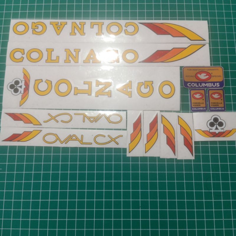 stiker sepeda colnago oval cs