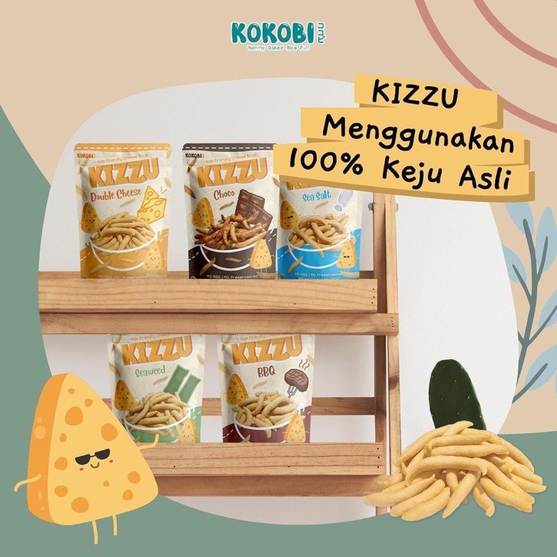 POPCORN BAENANA TEMPY KOKONORI KIZZU FOR KIDS ABE FOOD 80GR | CEMILAN ANAK SNACK SEHAT